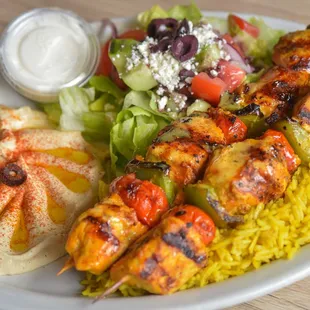 Chicken Kabob Plate