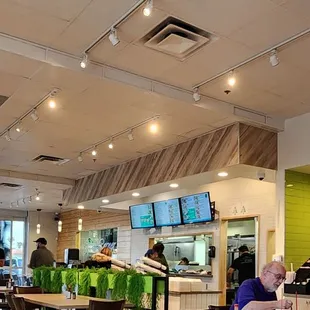 people eating and drinking