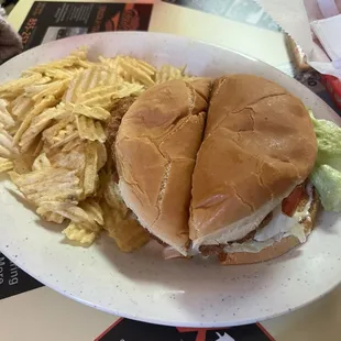 Pork tenderloin sandwich