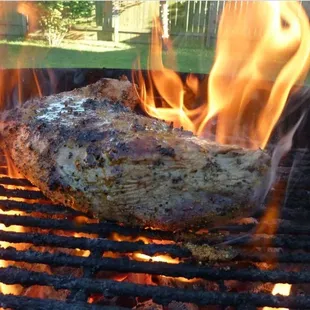 Cook on site Wood fired Tri Tip