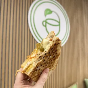 Buffalo chicken panini