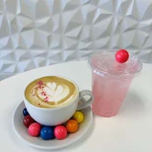 Bubble Gum Latte and Bubble Gum Lotus energy drink