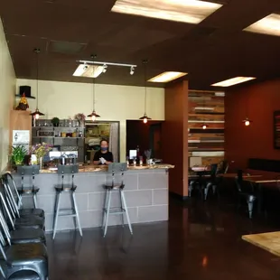 The lady who took my order stood here while I stood at the door.