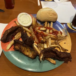 Lake Erie Perch! Burnt Lake Erie Perch. How did this make it out of the kitchen to a customers plate? It was very burnt and hard.