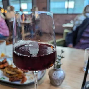 Chilled red in Sheep glassware