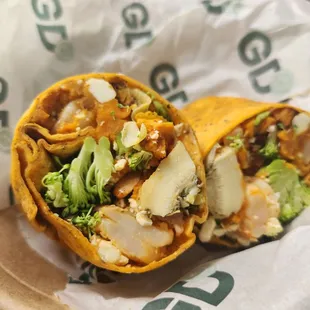 Wrap on tomato basil tortilla