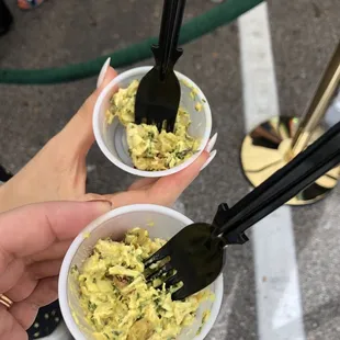 Curry chicken samples