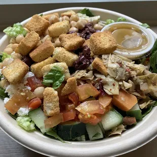 Hide and Go Greek salad  Salad:  good  Name:  not good