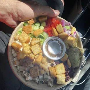 The Hide and Go Greek salad. Yum!