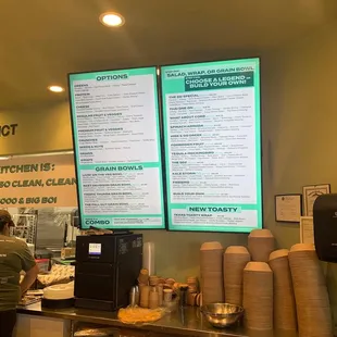 Menu with a ton of options