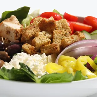 a bowl of salad