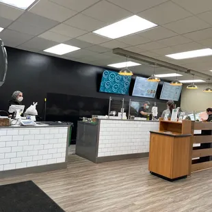 Order counter and dining space