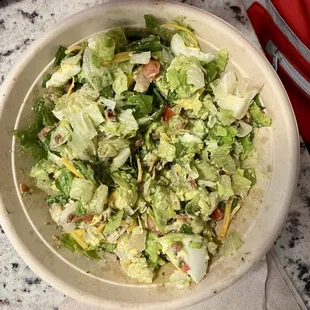 What About Cobb salad already mixed up