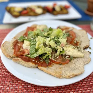 a plate of food on a table