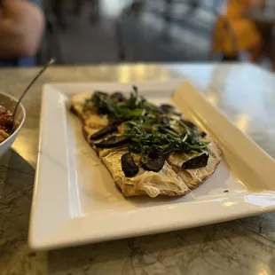Portobello Goat Cheese Flat Bread