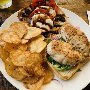 Grilled Chicken Caprese Sandwich