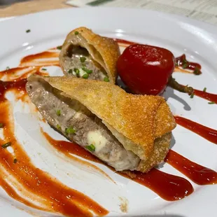 Cheesesteak egg rolls