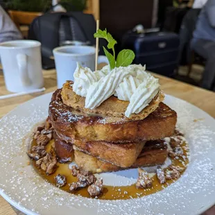 Pumpkin pie french toast