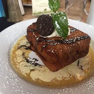 Fried Peanut Butter Oreo French Toast