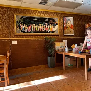 Inside the restaurant