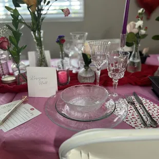 Galentine's Day Dinner Party 2024 - rented 8 chairs (1st event renting from Green Event Rentals)