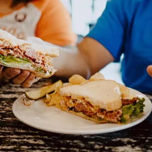 Delicious club sandwiche!