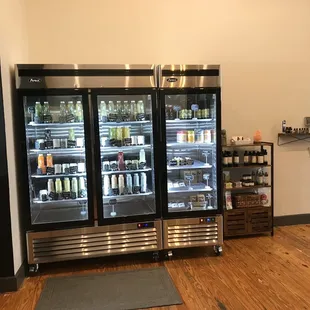 two refrigerators