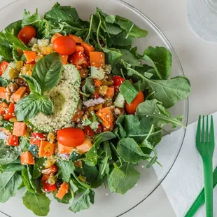 a plate of salad