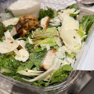 Picked up a Ceasar salad for lunch but could t eat it, chicken was hard and dry and lettuce definitely not fresh.  Will not go back.