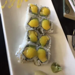 Mango avocado roll