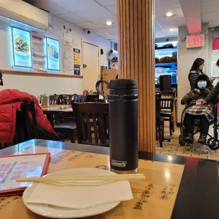 people eating at a restaurant