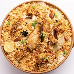 Hyderabadi Chicken Dum Biryani