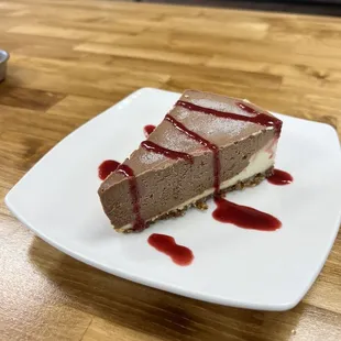 Raspberry Chocolate Cheesecake