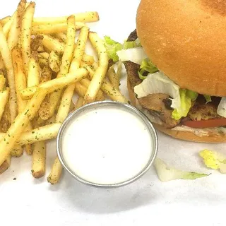 Mushroom Chana Burger (VG, NF)