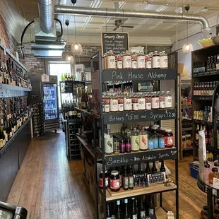 the inside of a store