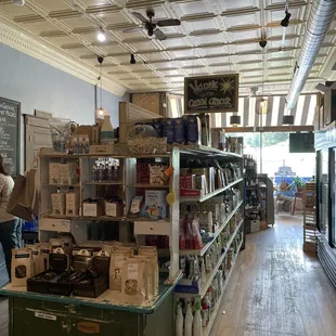 a woman in a grocery store