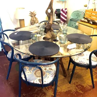 Beautiful refurbished dining table set!