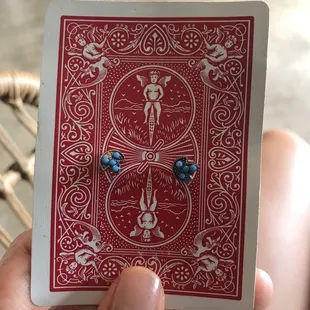 I love dainty earrings. Scored these for $3.50  (located in a bowl on the counter)