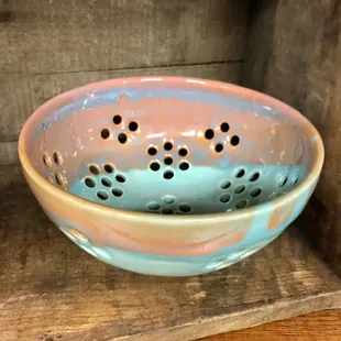 Eye catching functional pottery from local Nomad Pots.