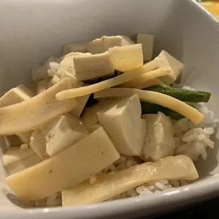 Red curry with tofu