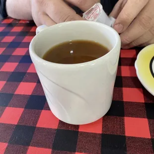 Drip coffee is always delicious here.