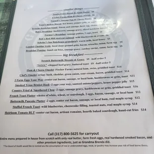 Everything made from scratch and from local farmers!