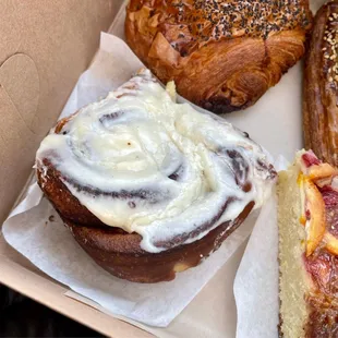 a variety of pastries