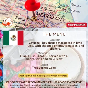 May's Food Journey at the Green House Bistro in Los Lunas, NM - $25/person