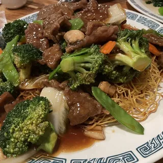 Shredded Pork Pan Fried Noodle