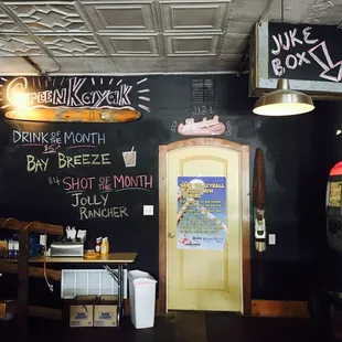 the interior of the restaurant
