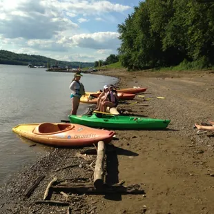 Yes they have green kayaks!!