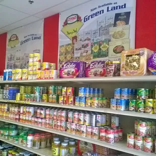 Canned goods, I got some Al Madina Dates from Saudi Arabia, Cheese from Turkey and some instant noodles from Bangladesh.