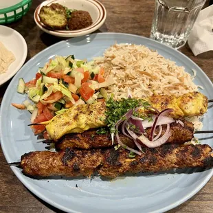 a large plate of food
