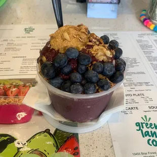 Blueberry Energy Acai Bowl